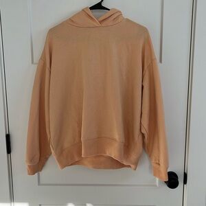 Orange Cropped Hoodie